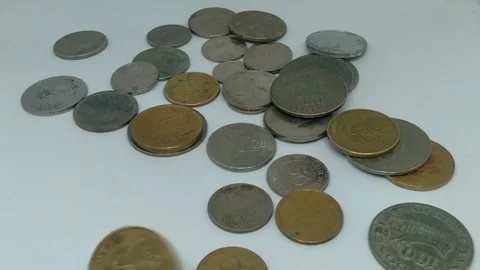 Ancient coin &amp; Banknote12 Stock Footage 258748260