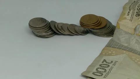 Ancient coin &amp; Banknote3 Stock Footage 258747635