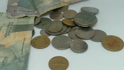 Ancient coin &amp; Banknote6 Stock Footage 258747806
