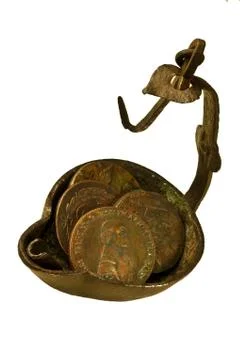 Ancient coins Stock Photos