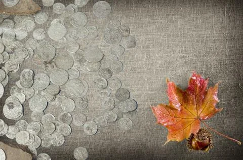 Ancient coins  Stock Photos