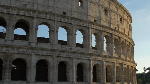 The ancient Colosseum in Rome Video stock 87628643
