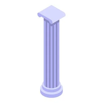 Ancient column standing tall representing classical architecture and history Ilustración de archivo