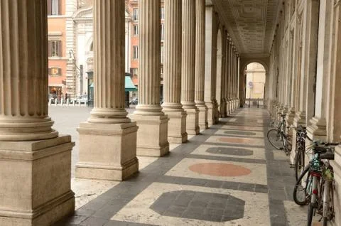 Ancient Columnade (Rome) Stock Photos