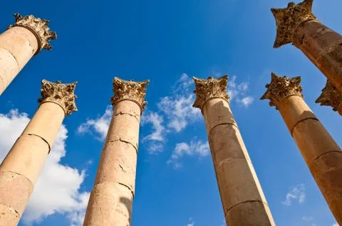 Ancient columns Stock Photos