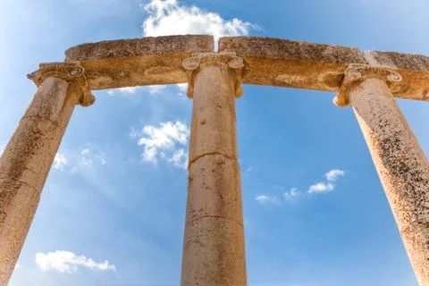Ancient columns Foto stock