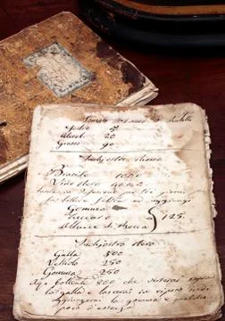 Ancient cookbook Stock Photos