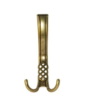Ancient copper hanger hook for clothes Stock Photos