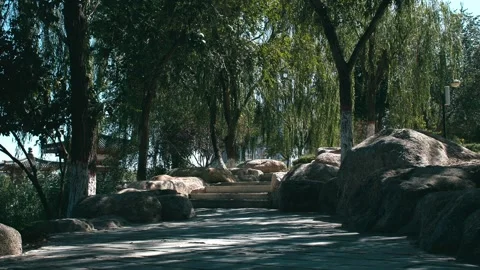 Ancient courtyard paths-1 Video stock 258882544