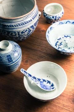 Ancient crockery Stock Photos