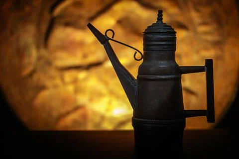 An ancient cruet 库存照片