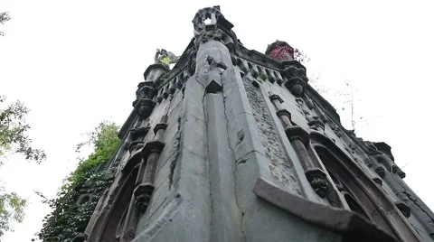 Ancient crypt in poor condition Stock Footage 67961511