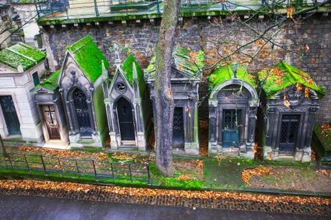 Ancient crypts in a row Foto stock