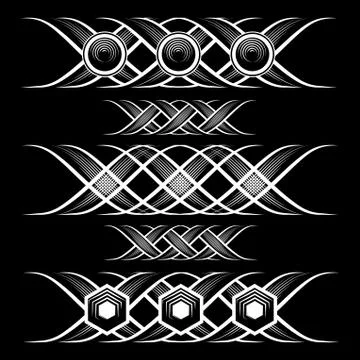 Ancient Decorative Elements Stock Illustration