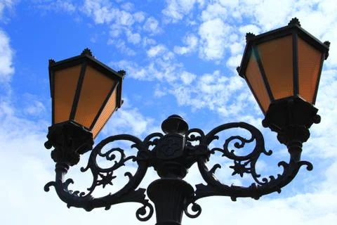 Ancient design lantern Stock Photos