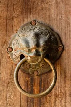 Ancient door knocker Stock Photos