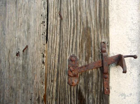 Ancient door lock Stock Photos