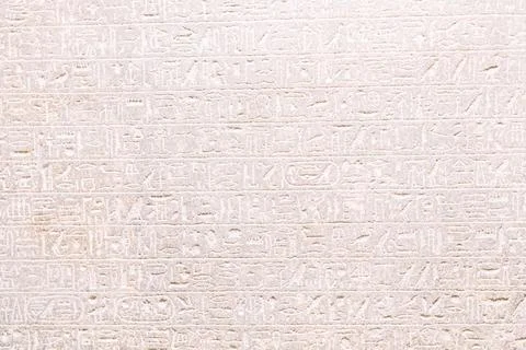 Ancient Egypt background. Hieroglyp horizontal wallpaper with copy space. Stock Photos