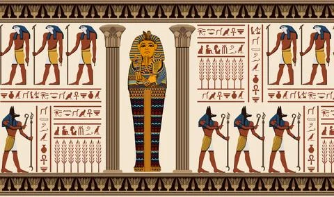 Ancient egypt background. Stock Illustration