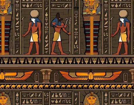 Ancient egypt background. Illustrazione stock