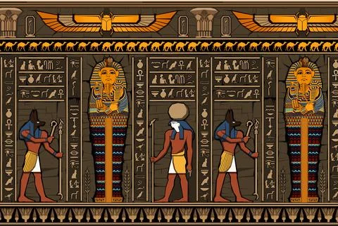 Ancient egypt background. Stock Illustration