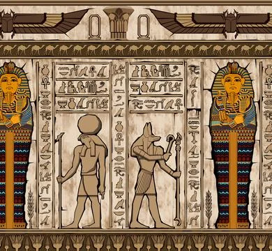 Ancient egypt background. Stock Illustration