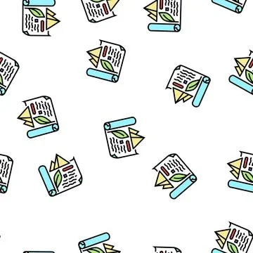 Ancient egypt history vector seamless pattern Stock Illustration
