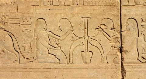 Ancient egypt images and hieroglyphics Stock Photos
