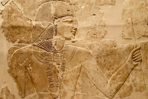 Ancient Egypt relief 3 Stock Photos