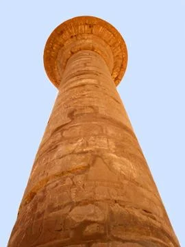 Ancient egyptian column. Stock Photos