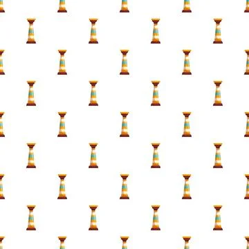 Ancient egyptian column seamless pattern background Stock-Illustration
