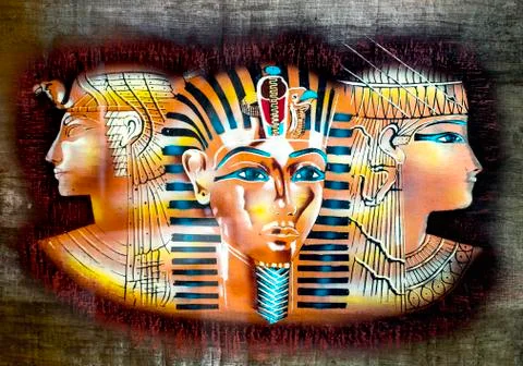 Ancient Egyptian parchment Stock Illustration