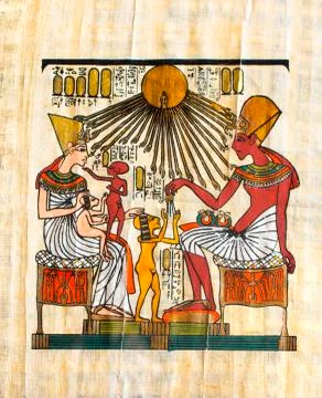 Ancient Egyptian parchment Stock Illustration