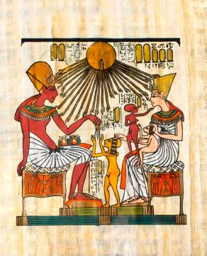 Ancient Egyptian parchment Stock Illustration