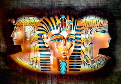 Ancient Egyptian parchment Stock Illustration