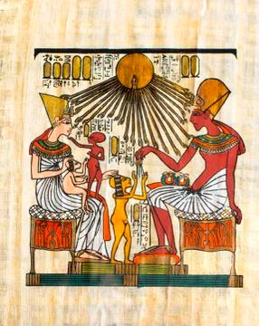 Ancient Egyptian parchment Stock Illustration
