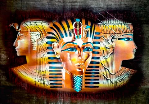 Ancient Egyptian parchment Stock Illustration