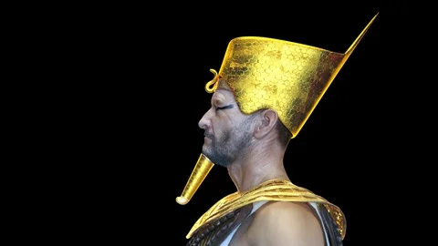 Ancient Egyptian Pharaoh render 3D Stock-Footage 94663229
