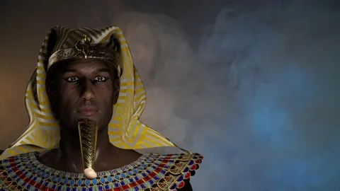 Ancient Egyptian Pharaoh render 3d Stock Footage 154424694