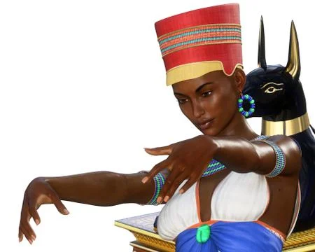 Ancient egyptian queen  Stock Illustration