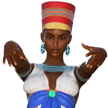 Ancient egyptian queen  Stock Illustration