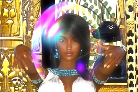 Ancient egyptian queen  스톡 일러스트