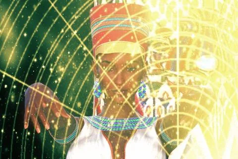Ancient egyptian queen  Stock Illustration