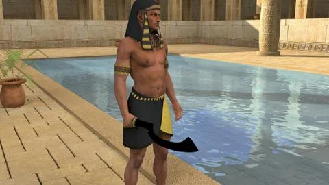 Ancient Egyptian soldier Stock Illustration