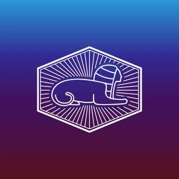 Ancient Egyptian sphinx Stock Illustration
