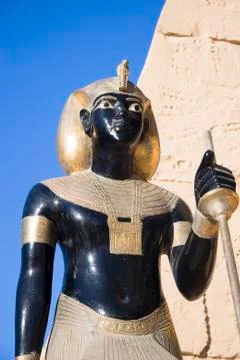 Ancient egyptian statues Foto stock