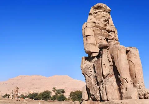 Ancient Egyptian stone statue Stock Photos