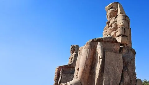 Ancient Egyptian stone statue Stock Photos