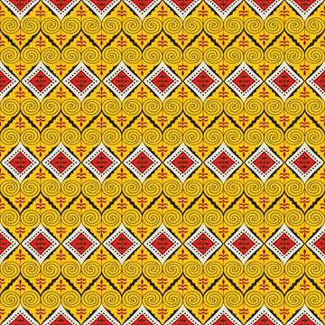 Ancient Egyptian traditional pattern vector seamless pattern Illustrazione stock