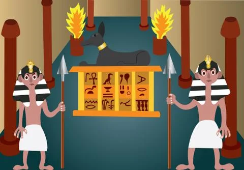 Ancient Egyptian Treasure Stock Illustration